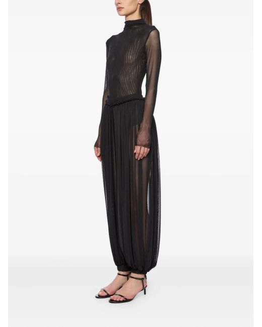 Atu Body Couture Black Mesh Trousers Set