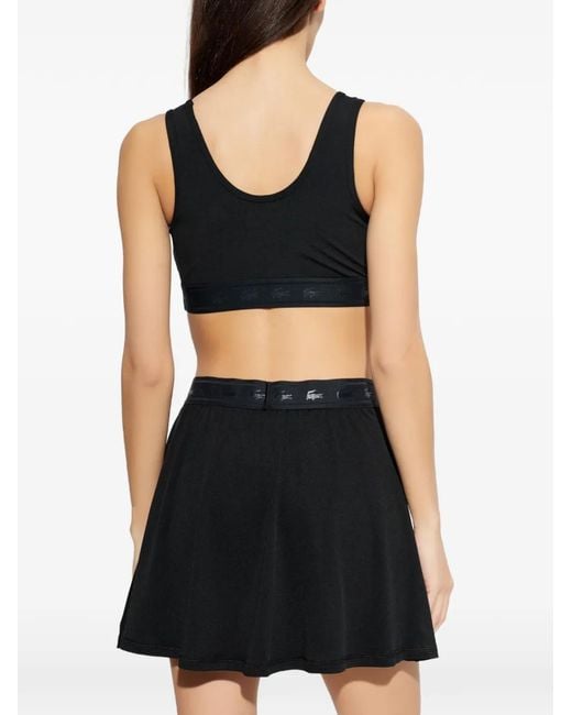 Lacoste Black Ultra-Dry Sports Bra