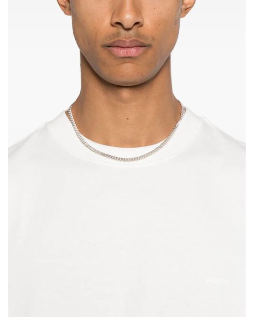 Purple Brand White Jersey T-Shirt for men