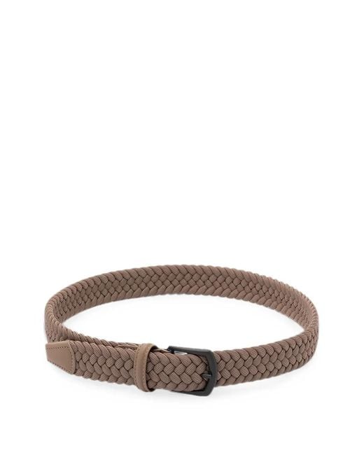 Andersons Brown Braided Belt for men