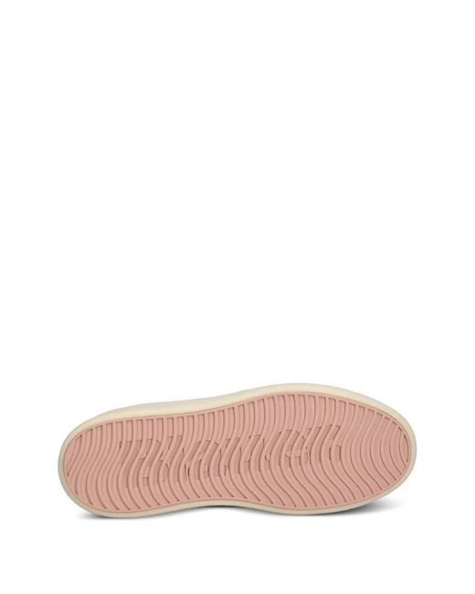 Blauer White Platform Leather Sneakers