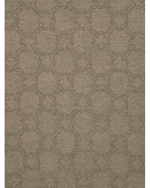 V73 Brown Logo-Pattern Scarf