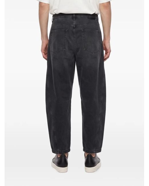 YMC Black Twisted Seam Panelled Trousers