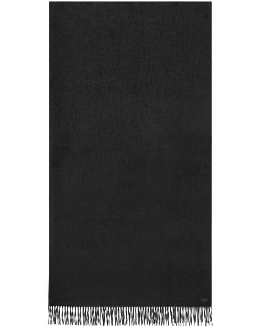 Saint Laurent Black Silk-cashmere Scarf