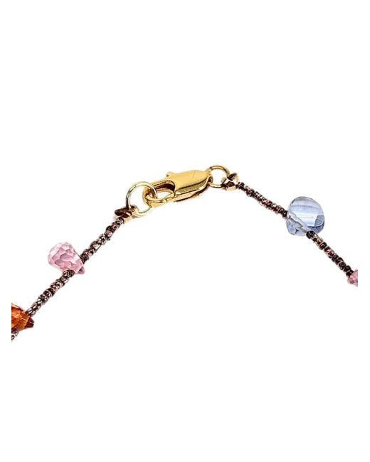 Madison White Gemstone-Embellished Beaded Necklace