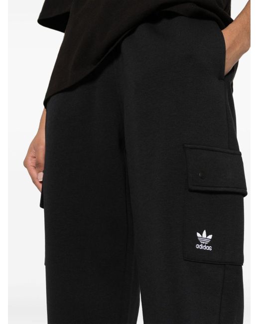 Adidas Black Jersey Tapered Track Pants