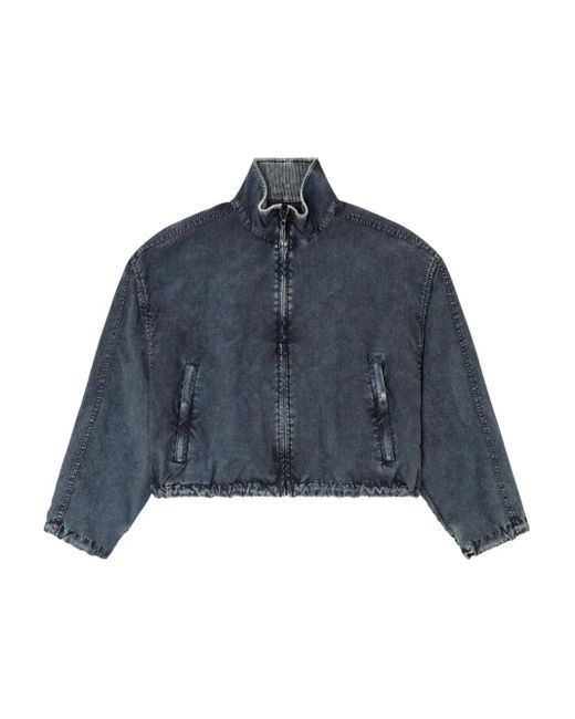 Veste En Jean G-Leam-R1 À Coupe Crop DIESEL en coloris Blue