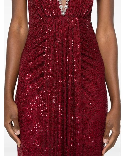 Nissa Red Maxikleid Mit Neckholder