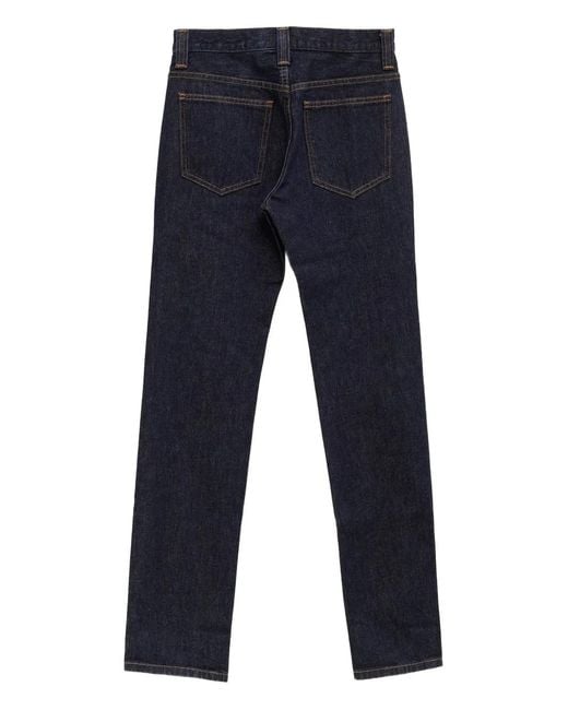 Khaite Blue Zip-Up Denim Jeans