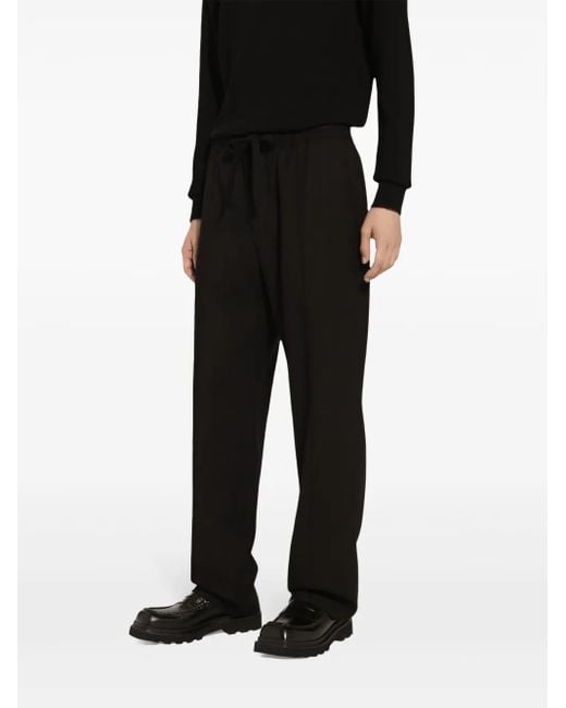 Dolce & Gabbana Black Essential Tailored Trousers for men