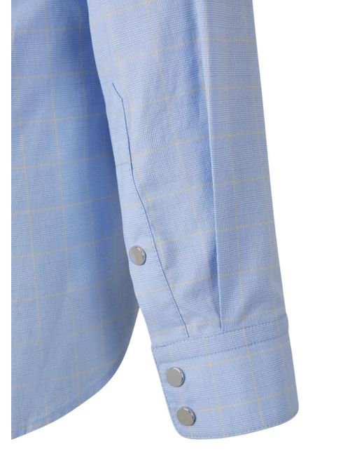 Rabanne Blue Drawstring-Waist Shirt