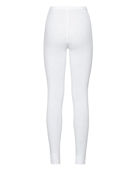 Odlo White Logo Base-Layer Leggings