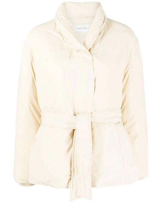 Calvin Klein Natural Down Wrap Puffer Jacket