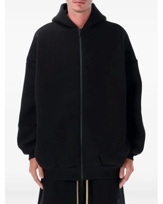 Fear Of God Black Zip-Up Hoodie for men