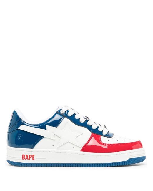 A Bathing Ape Bape Sta M2 Low-top Sneakers in Blue for Men | Lyst UK