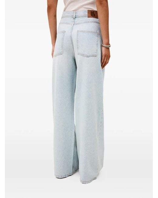 Ba&sh Blue Zoel Wide-Leg Jeans