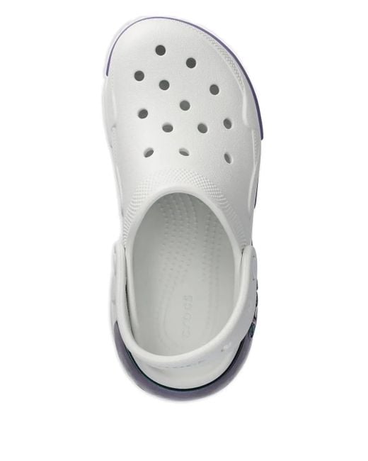Chaussures Bubble Crush Clog À Plateforme CROCSTM en coloris White