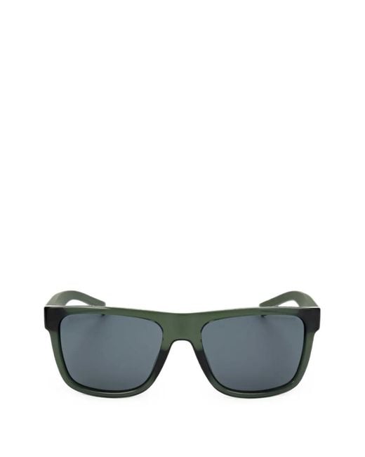 Boss Gray Rectangle-Frame Sunglasses for men