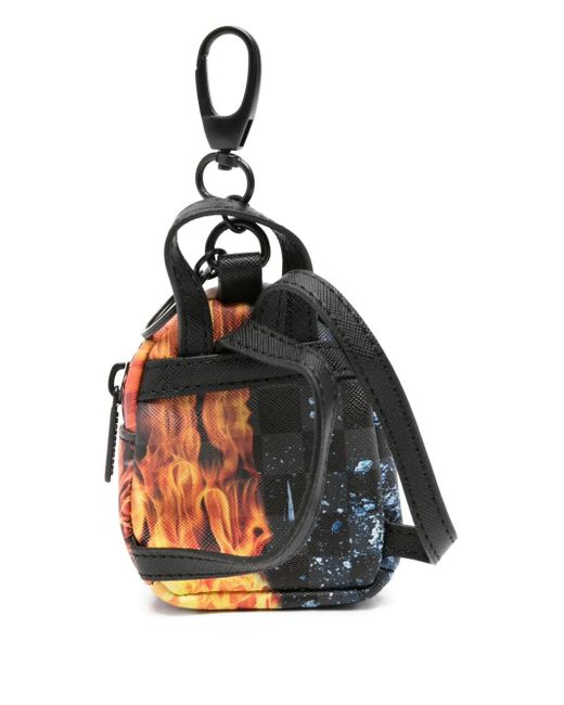 Sprayground White Fire Ice Mini Backpack