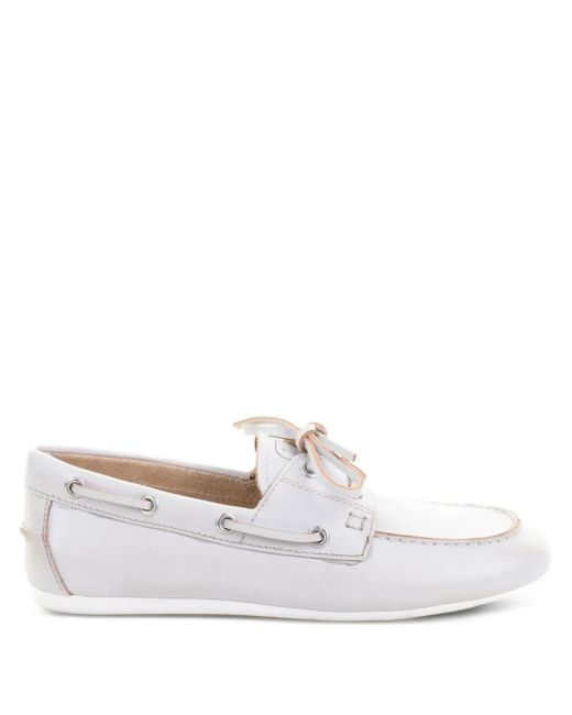 Bibi Lou Tana レザーローファー White