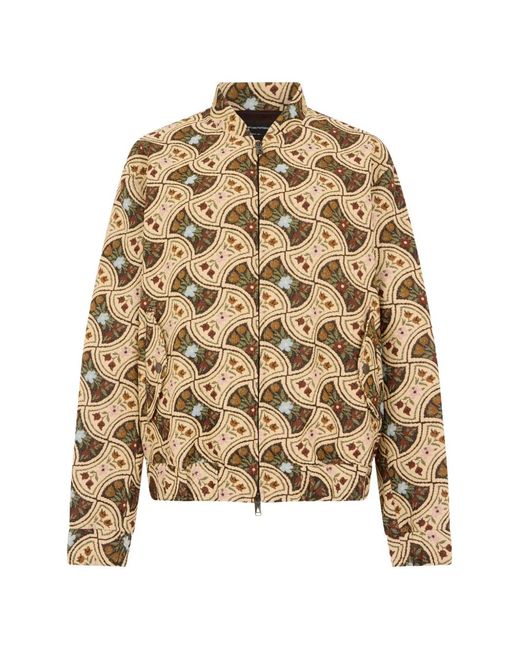 Emporio Armani Natural Floral-Pattern Jacket for men
