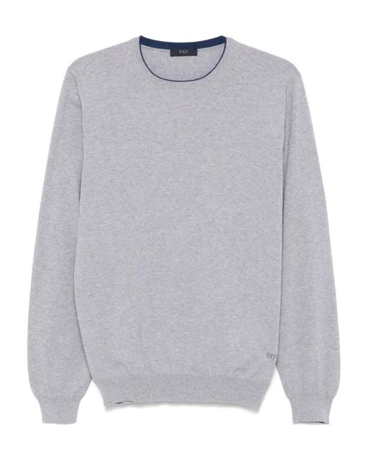メンズ Fay ファインニット トップ Gray