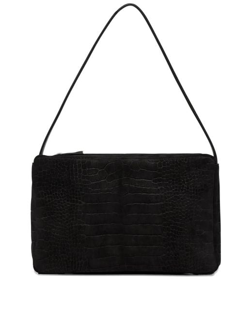 Marsèll Black Medium Panetto Embossed Shoulder Bag