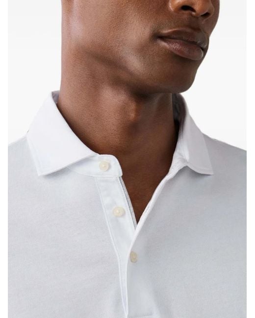 Polo De Manga Larga Hackett de hombre de color White