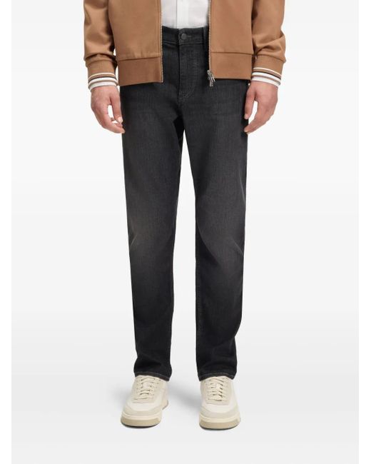 Boss Blue Logo-Plaque Jeans for men