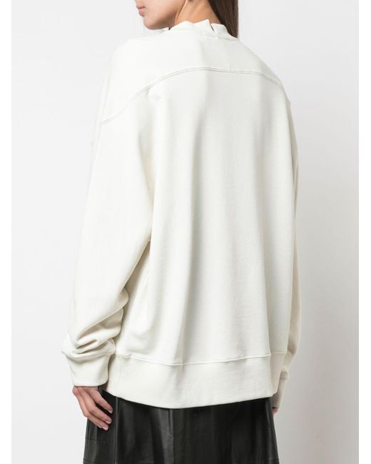 PROENZA SCHOULER WHITE LABEL Cotton Address Logo Print Sweatshirt in ...