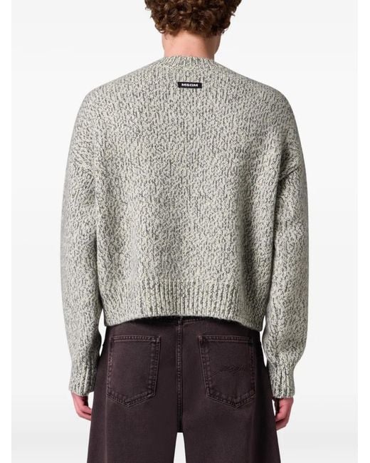 MSGM Pullover Mit Argyle-Muster in White für Herren