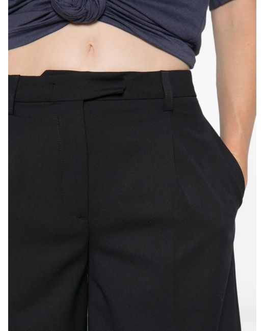Thelatest White Pleated Wide-Leg Trousers