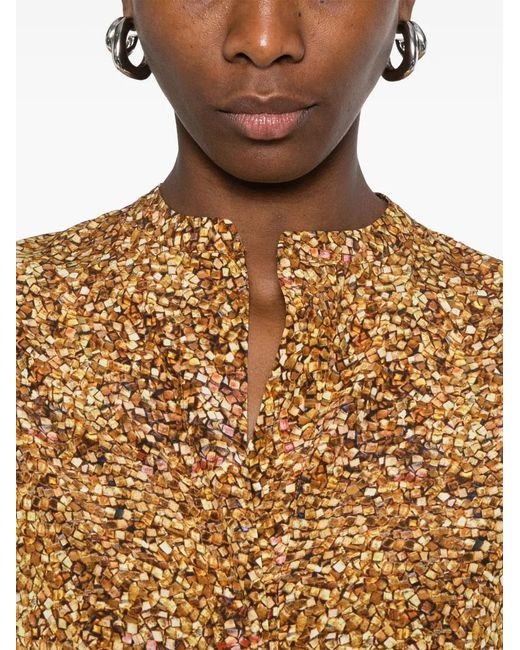 Isabel Marant Natural Printed Top