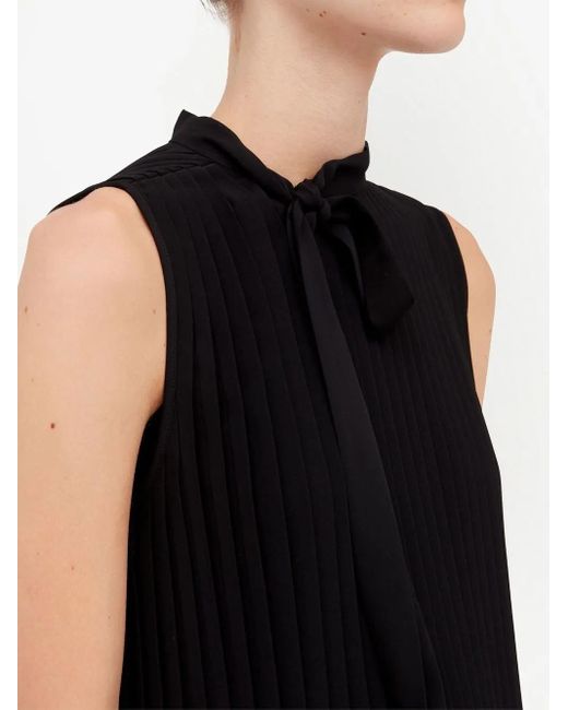 MM6 by Maison Margiela Black Layered Sleeveless Dress