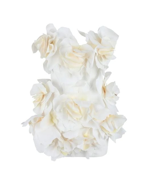 Acler White Jackhill Floral Mini Dress