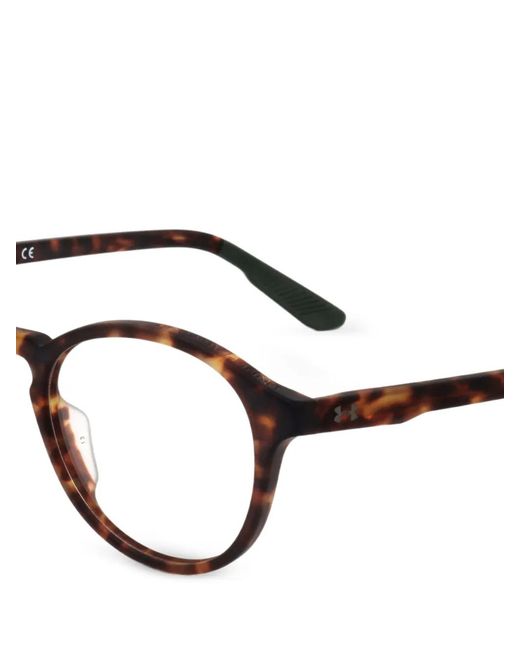 Under Armour White Tortoiseshell-Effect Round-Frame Glasses for men