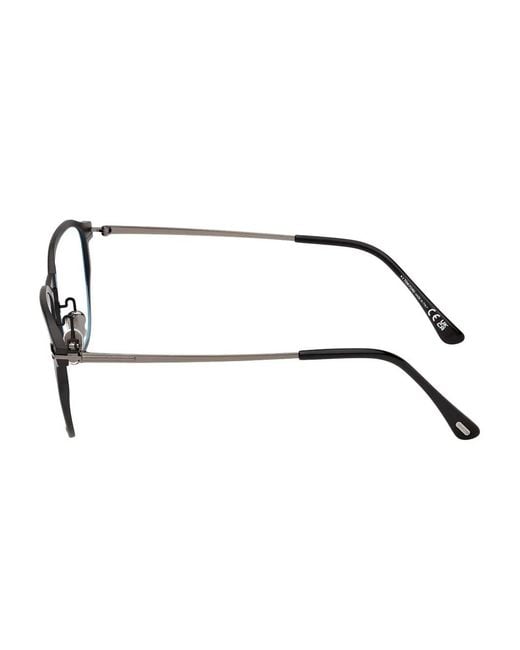 Tom Ford Brown Round-Frame Glasses for men