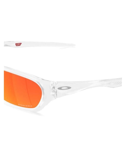 Oakley Red Rectangle-Frame Sunglasses