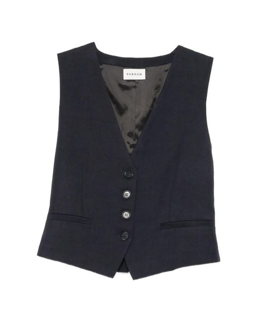 Chaleco Con Botones P.A.R.O.S.H. de color Blue