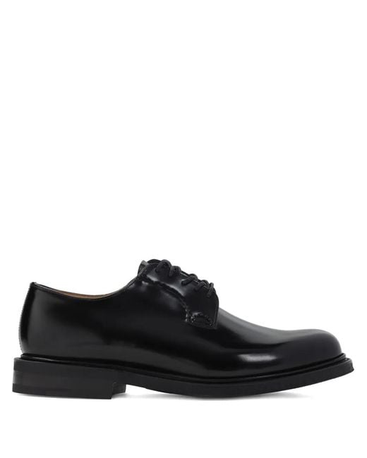 Church's Black Flat Shoes for men