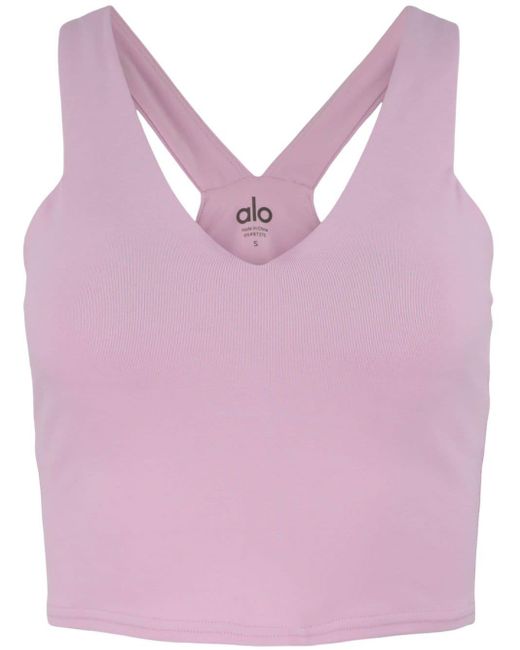 Alo Yoga Airbrush Real Bra Tank Top in Pink