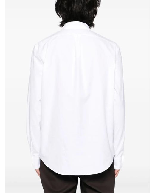 Maison Kitsuné Hemd Mit Fuchsstickerei in White für Herren