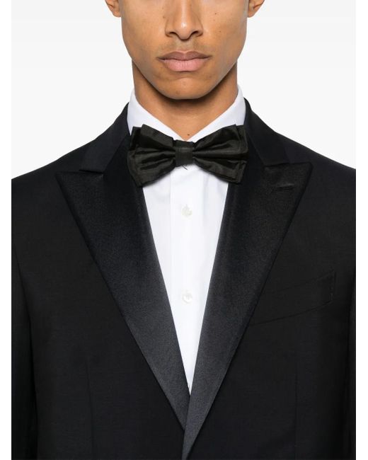 Caruso Black Single-Breasted Suit for men