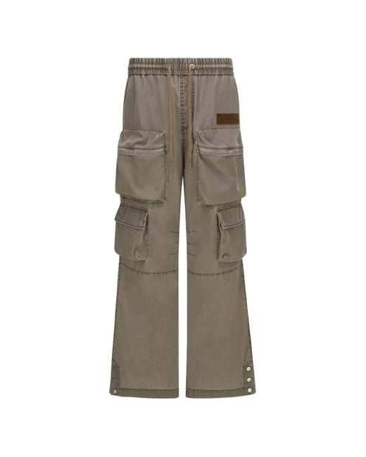 Amiri Natural Drawstring Cargo Pants for men
