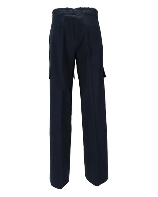 P.A.R.O.S.H. Blue Drawstring-Fastening Cargo Pants