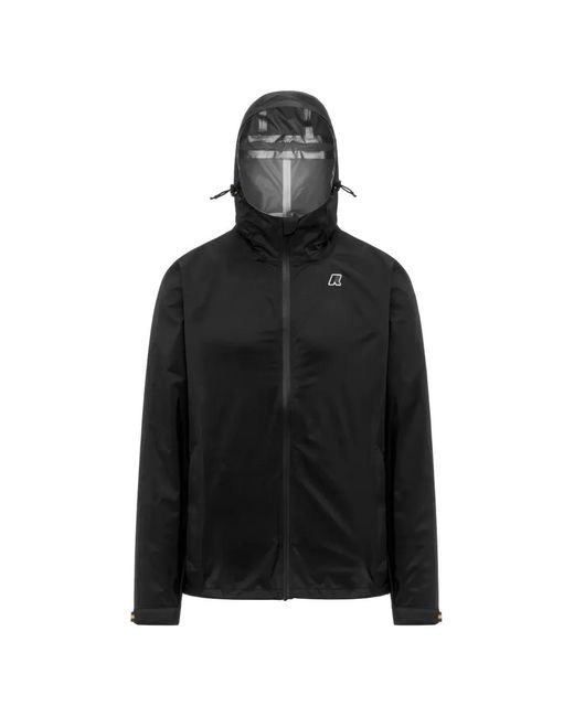 K-Way Black Charmain Hooded Zip Jacket
