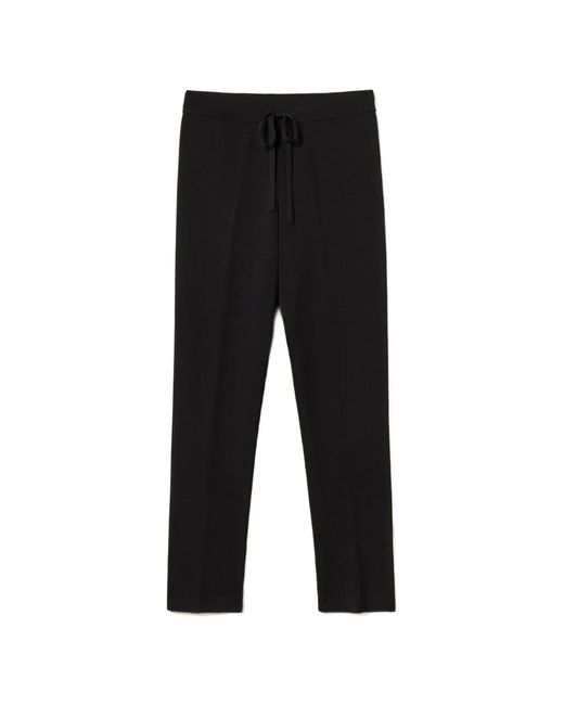 Twinset Black Knit Trousers