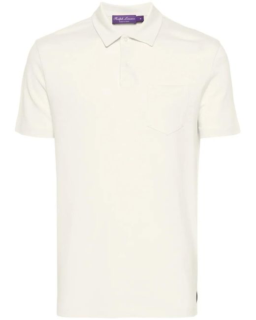 Polo Ralph Lauren White Piqué-Weave Polo Shirt for men