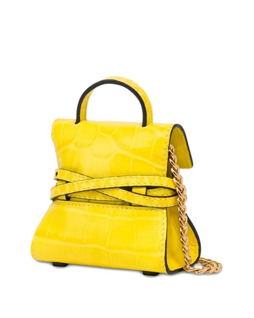 Moschino Yellow Bag Keyring