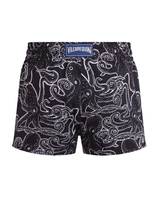 Vilebrequin Black Poulpes Swim Shorts for men
